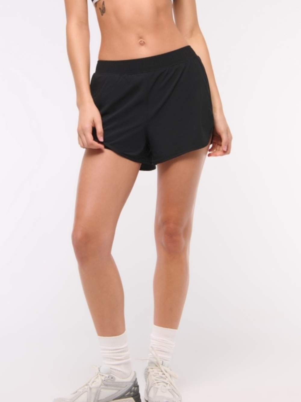 Abercrombie & Fitch Black Women's Athletic Shorts